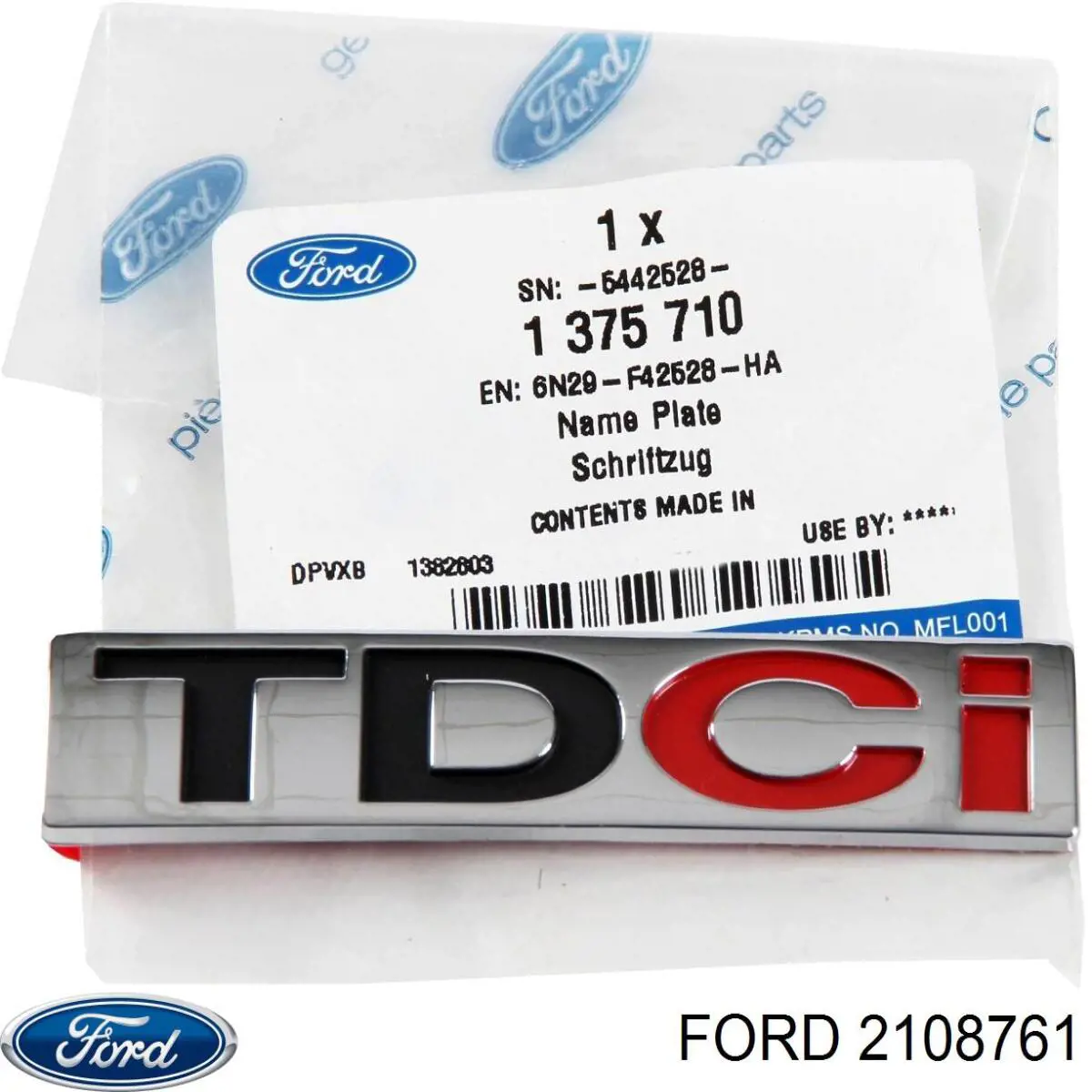 Эмблема решетки радиатора 2108761 Ford
