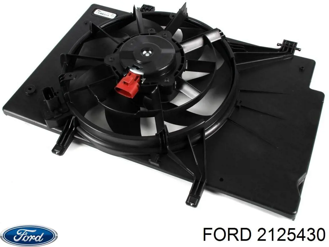 2125430 Ford диффузор радиатора охлаждения, в сборе с мотором и крыльчаткой