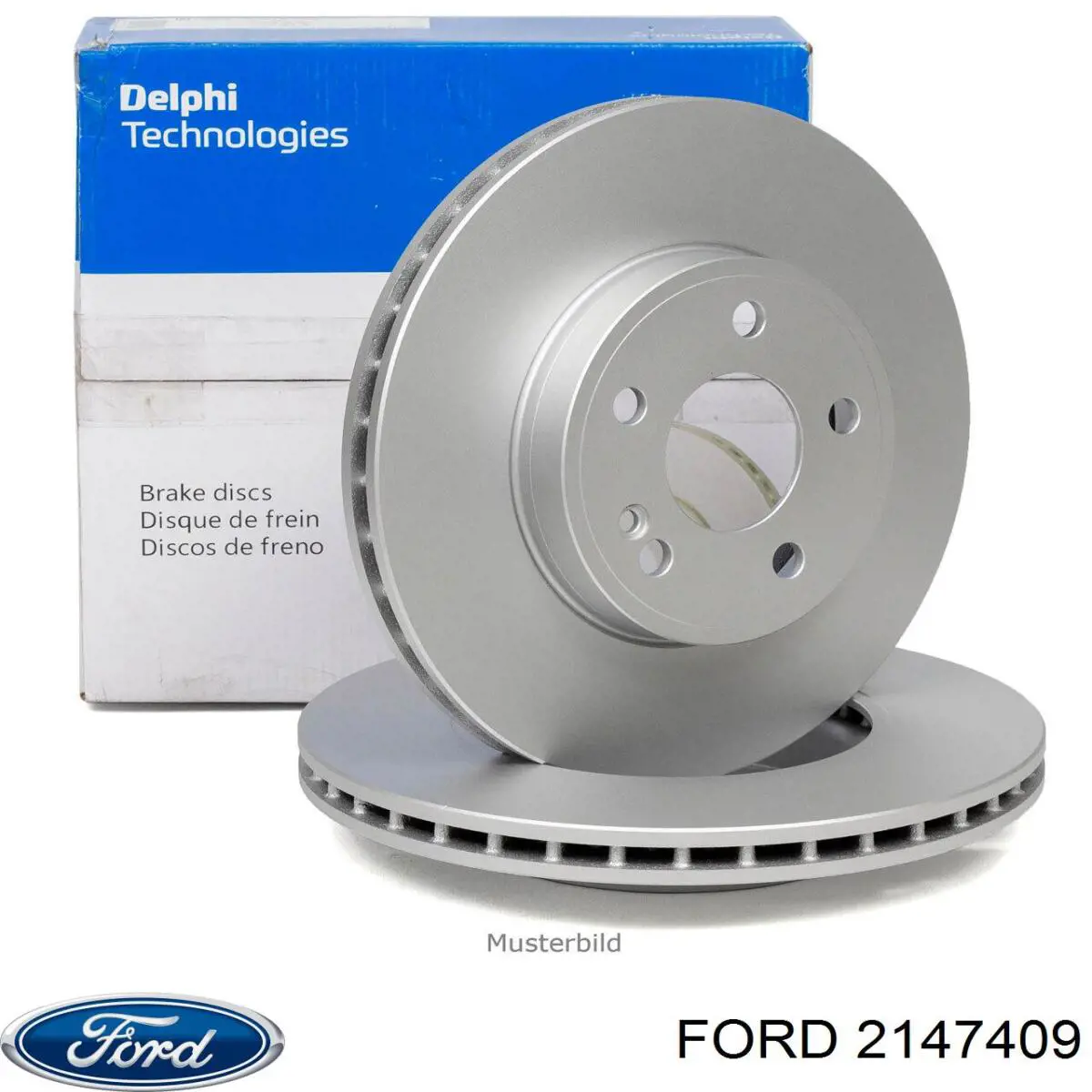 Передние тормозные диски 2147409 Ford