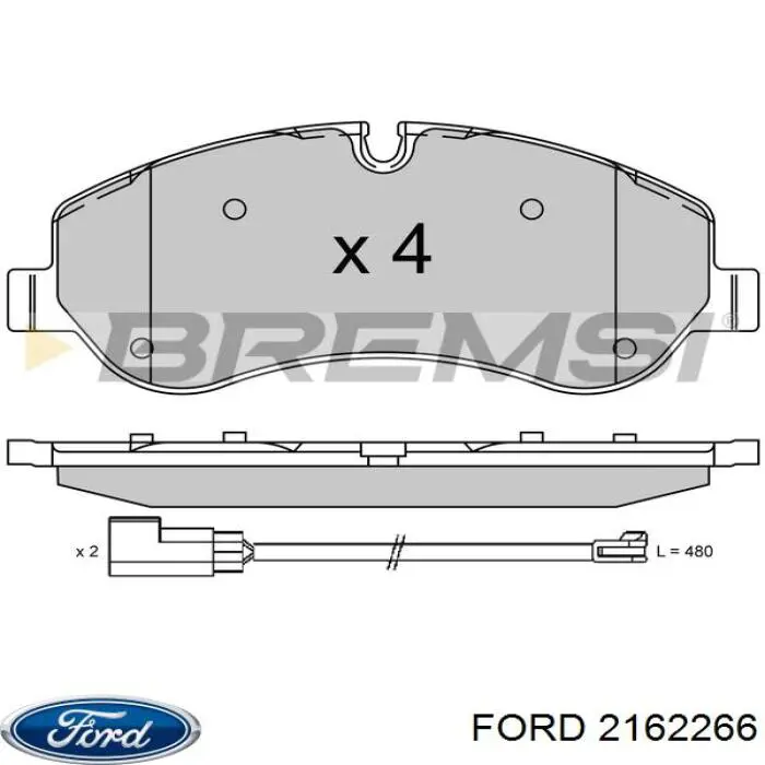 2162266 Ford Колодки передние
