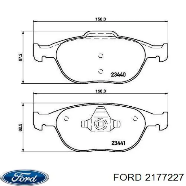 Купить 2177227 Ford Колодки тормозные