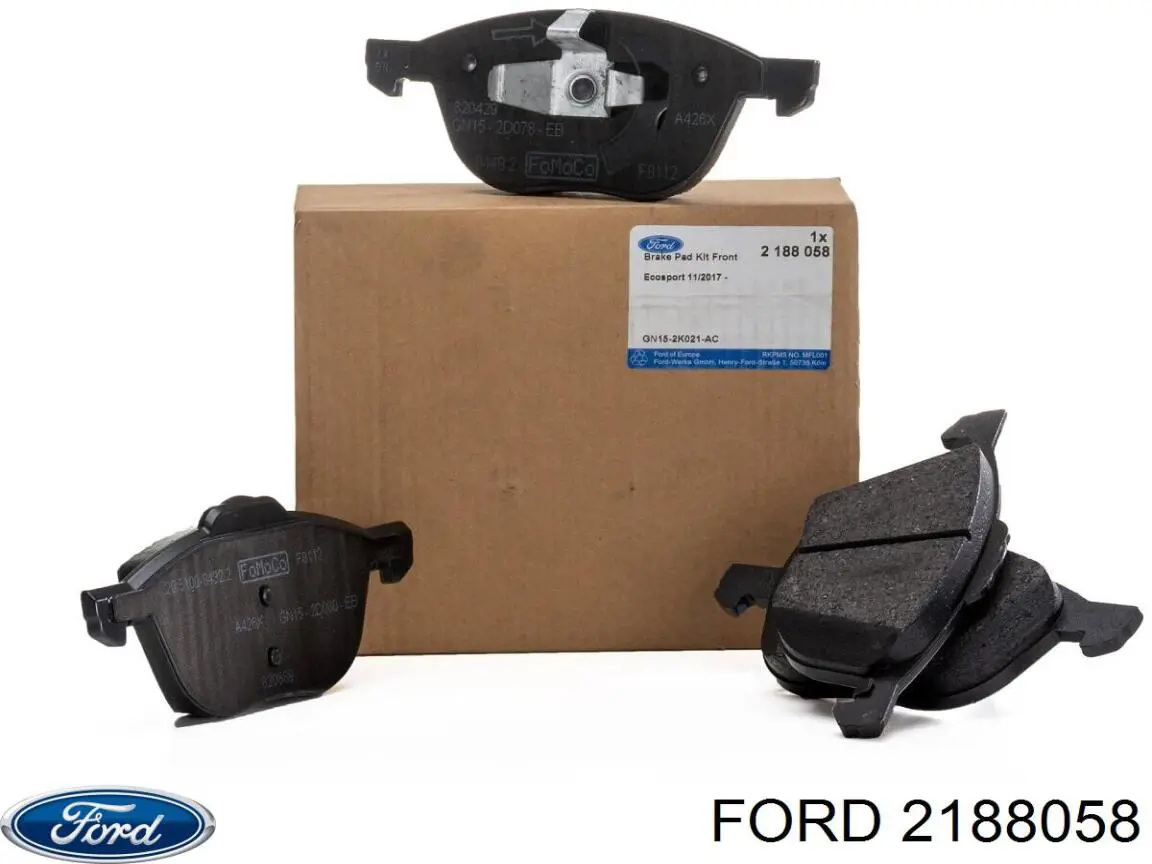 2188058 Ford передние тормозные колодки