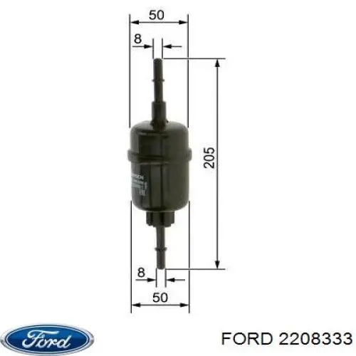 Топливный фильтр 2208333 Ford