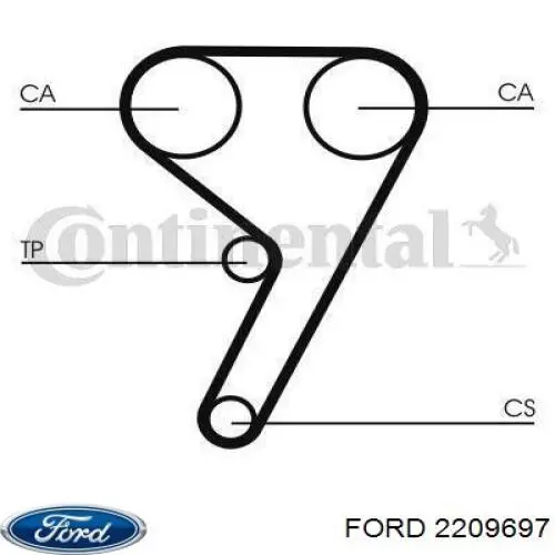 Купить 2209697 Ford Комплект ГРМ