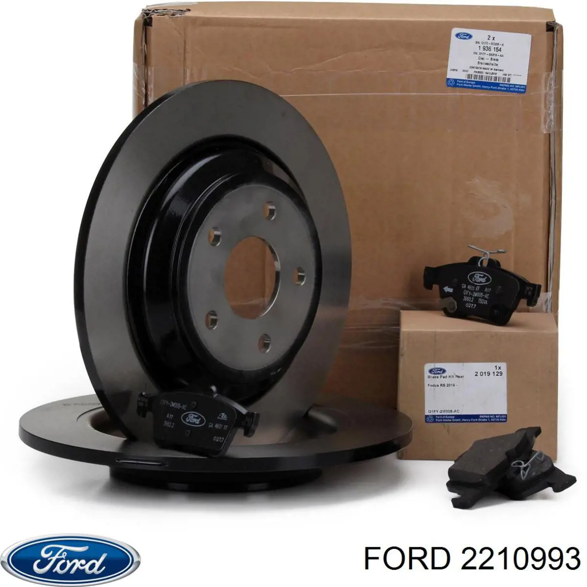Тормозные диски 2210993 Ford