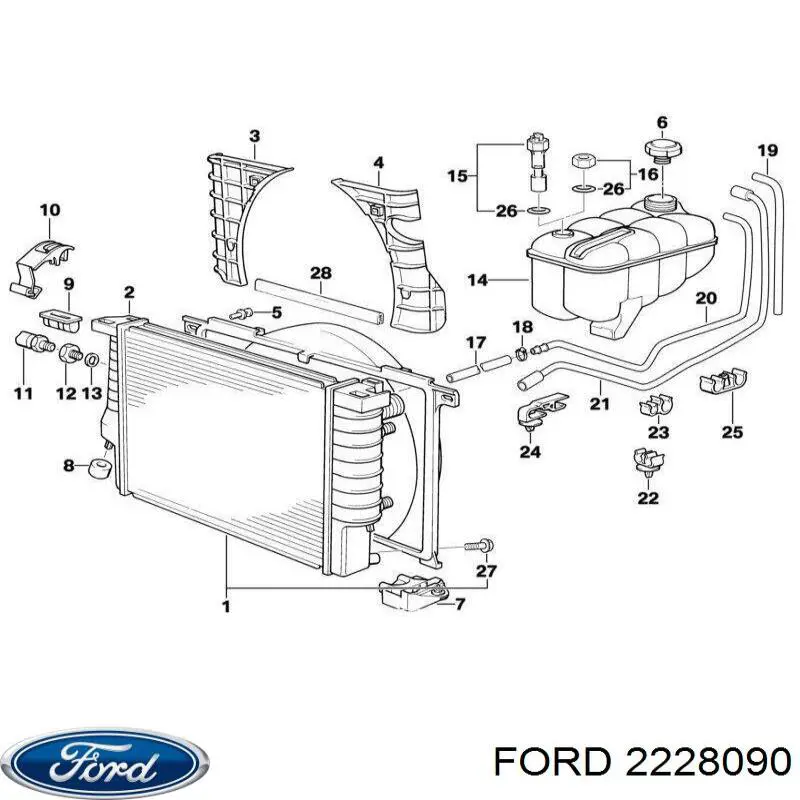 2228090 Ford амортизатор передний левый