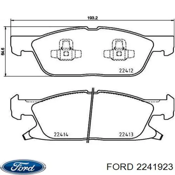 2241923 Ford передние тормозные колодки