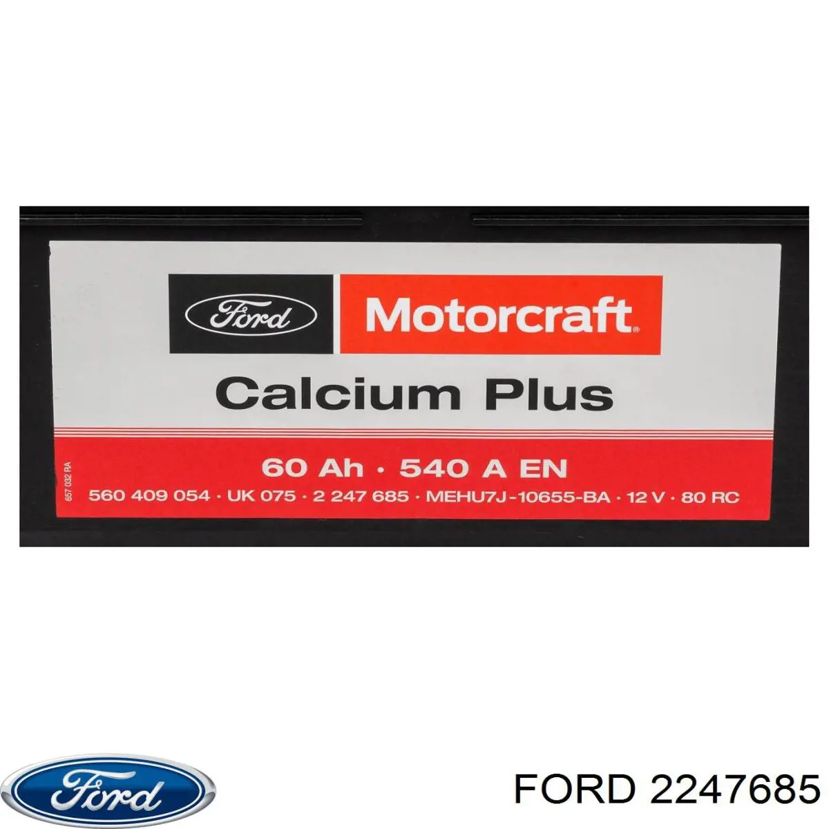 Аккумулятор автомобильный Ford 2247685 цена, от 195.48 USD