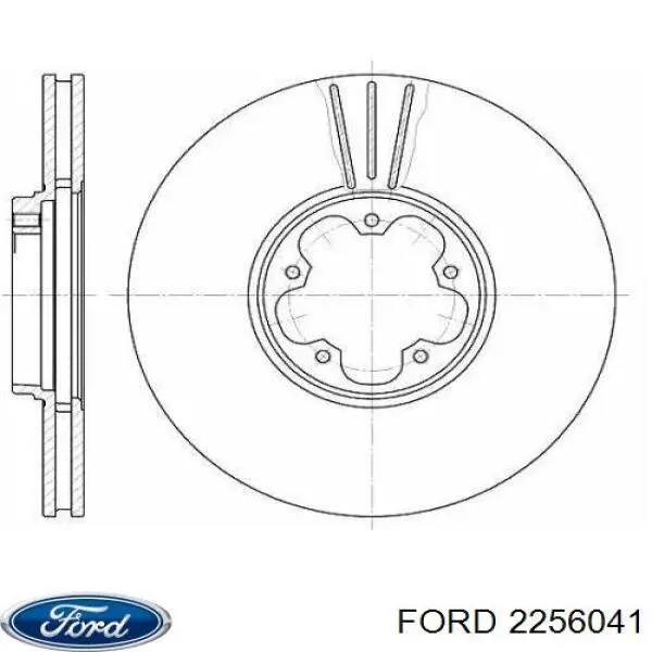 Передние тормозные диски 2256041 Ford