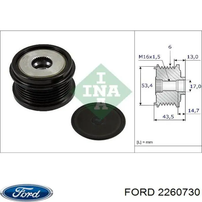 2260730 Ford gerador