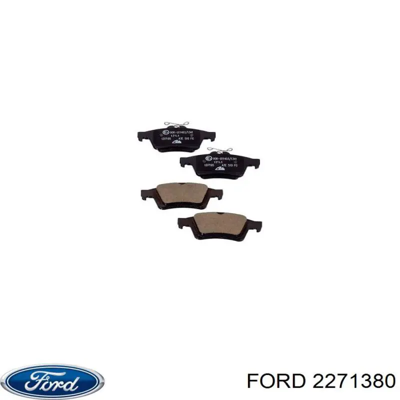 Купить 2271380 Ford Колодки тормозные задние, дисковые