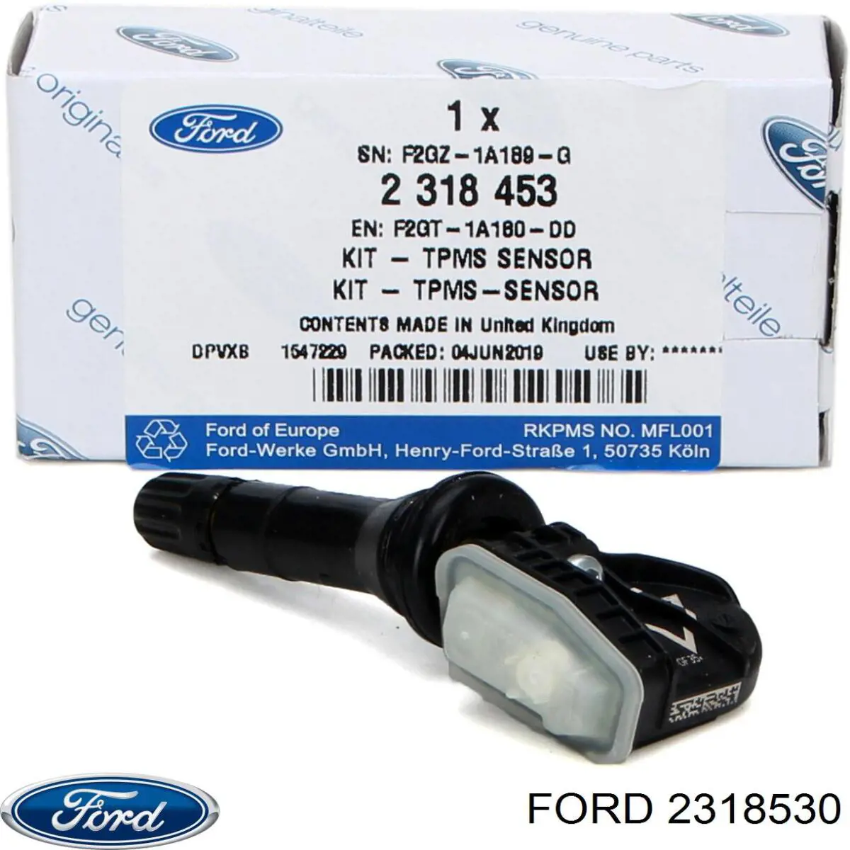 Sensor de pressão de ar nos pneus Ford 2318530