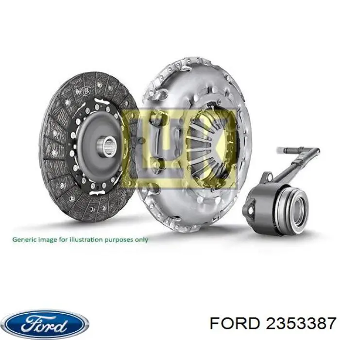 Комплект сцепления (3 части) Ford 2353387 цена, от 148.01 USD