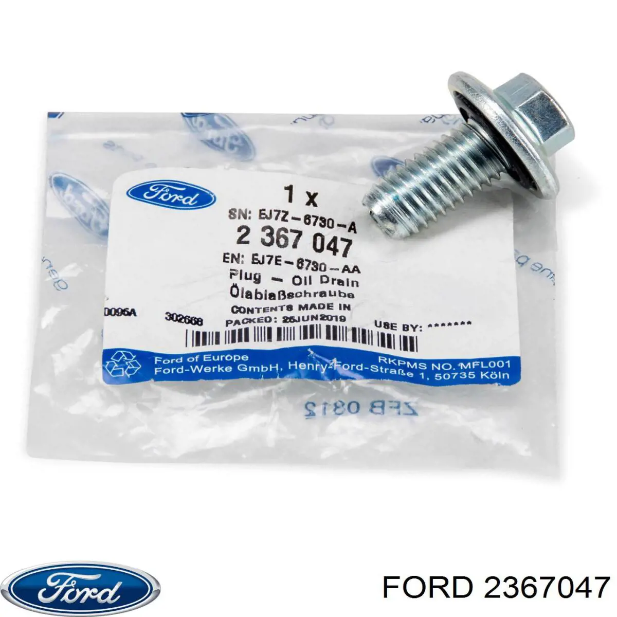 Пробка поддона двигателя Ford 2367047