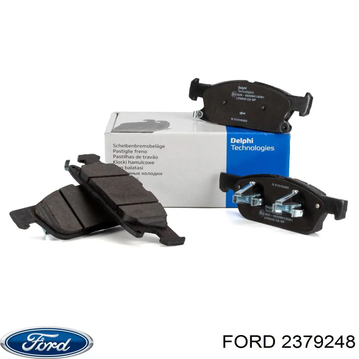 Задние тормозные колодки 2379248 Ford