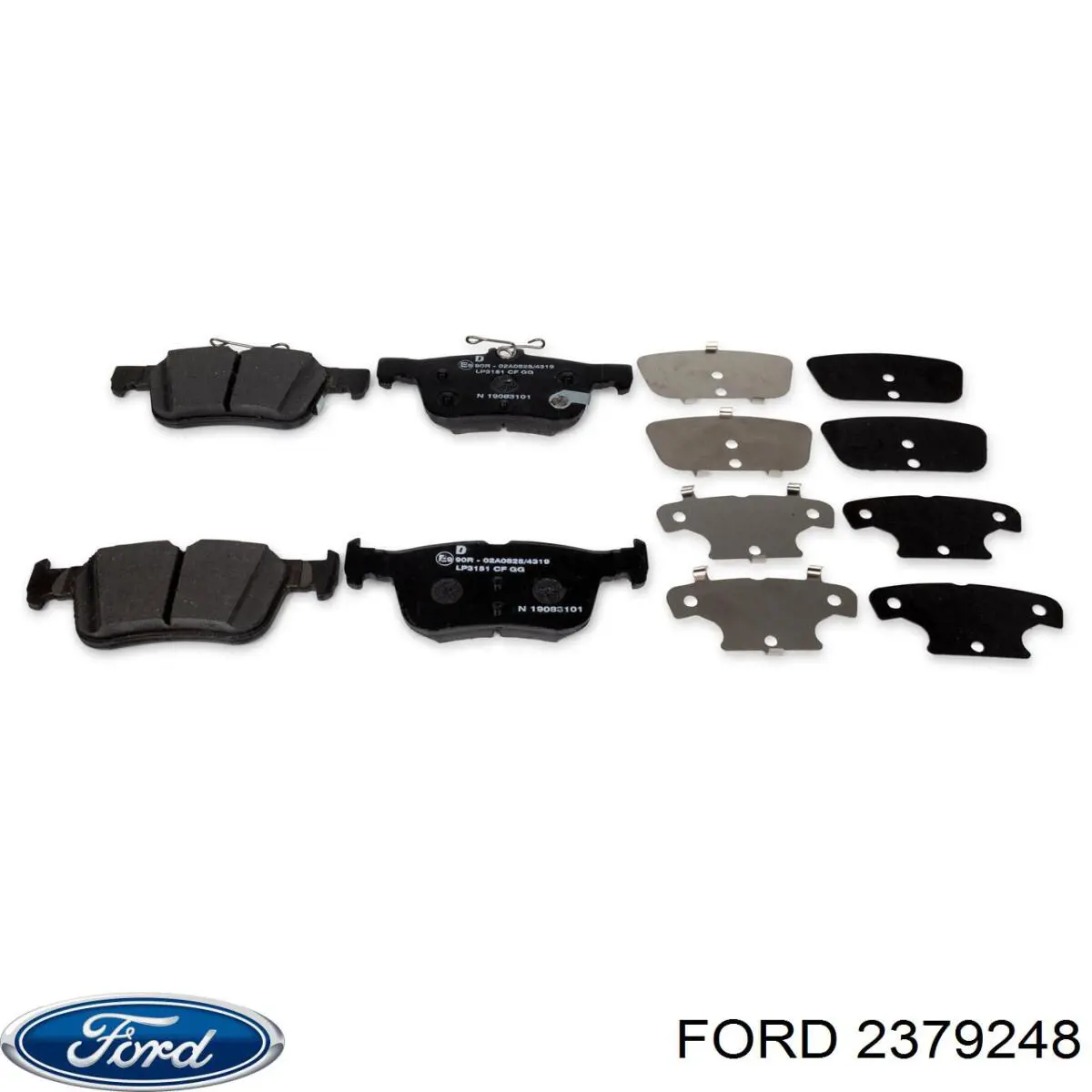 Задние дисковые колодки Ford 2379248
