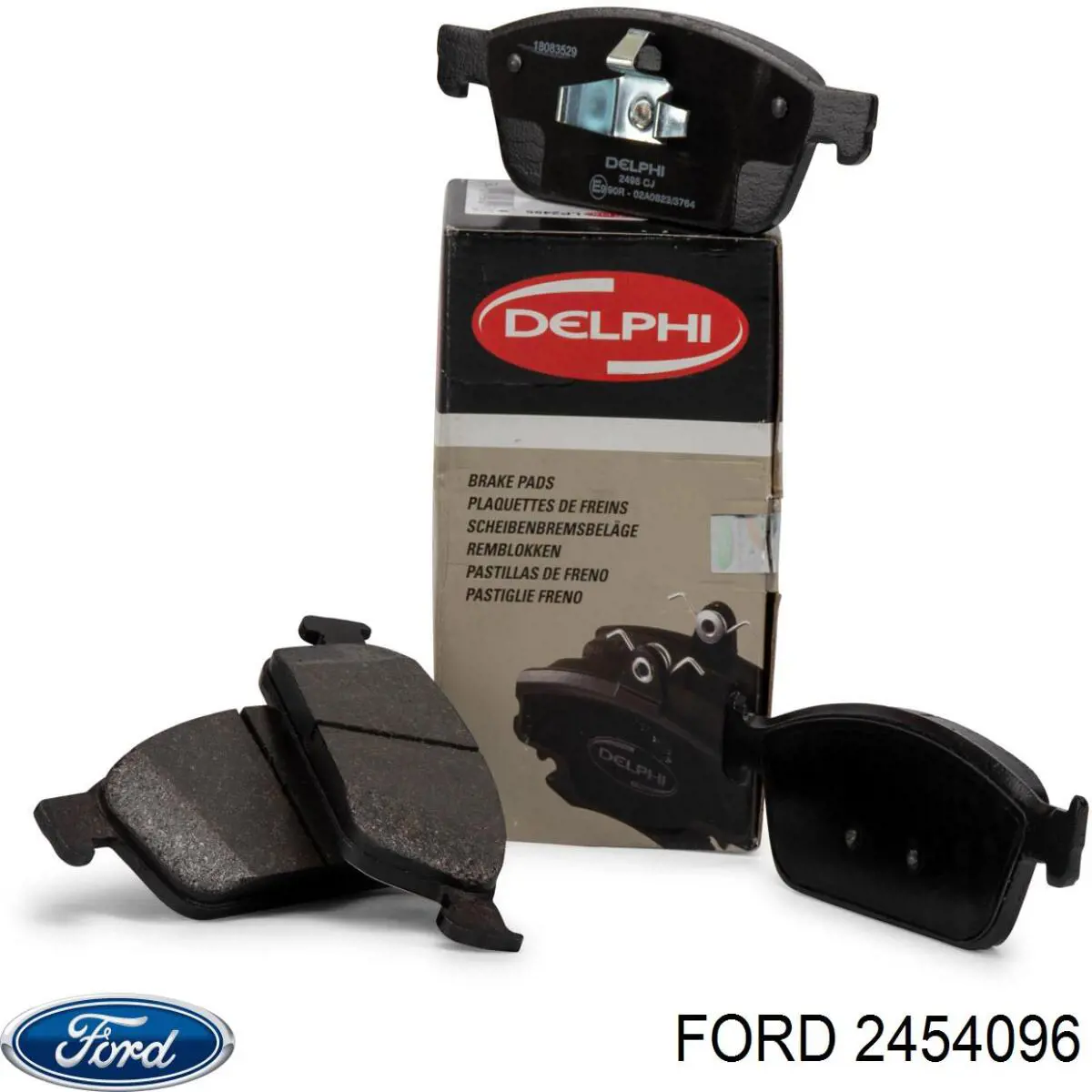 Передние тормозные колодки 2454096 Ford
