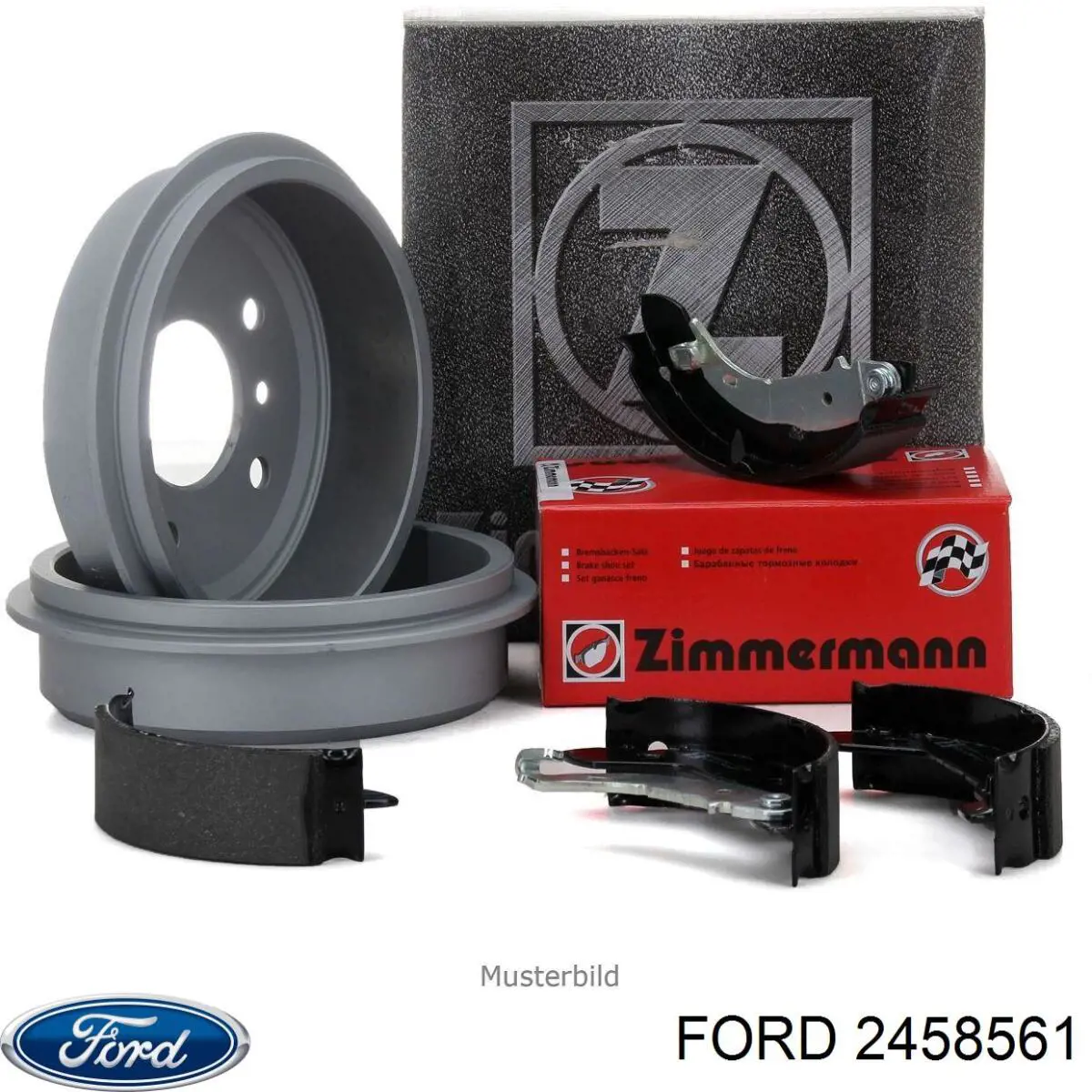 2458561 Ford Барабанные тормозные колодки