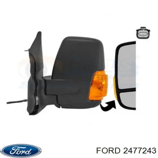 2477243 Ford Левое боковое зеркало
