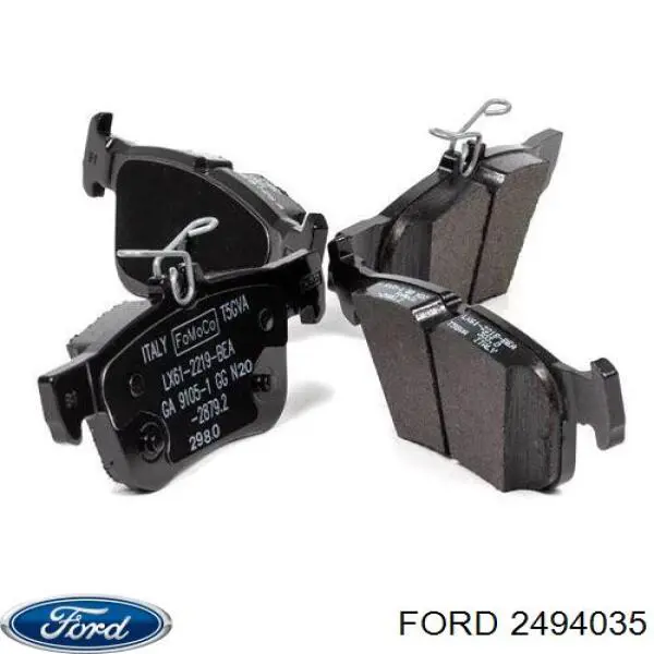 2494035 Ford sapatas do freio traseiras de disco