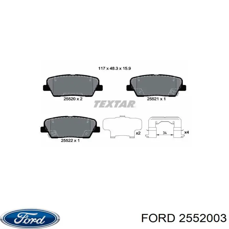 2552003 Ford pára-brisas