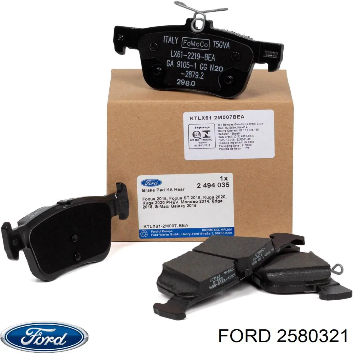 Колодки Ford 2580321 цена, от 59.98 USD