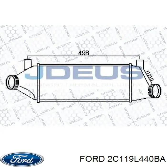 Интеркулер 2C119L440BA Ford