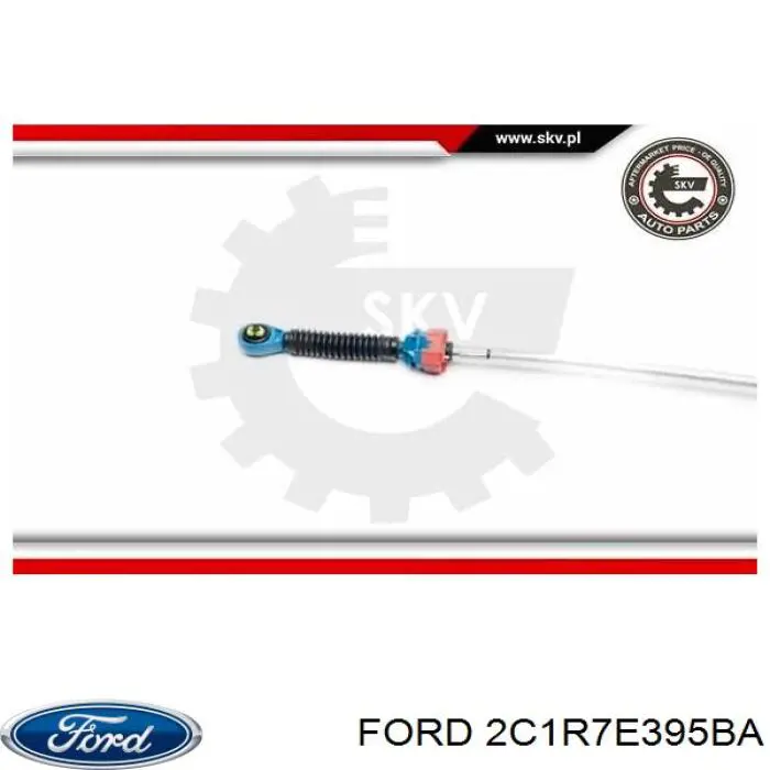 Трос переключения передач, селектора Ford 2C1R7E395BA цена, от 43.16 USD