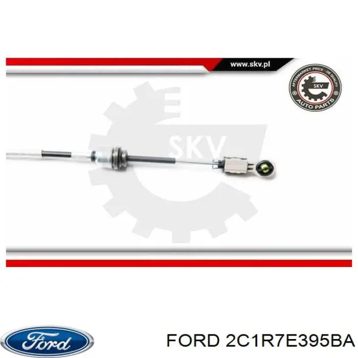 Купить 2C1R7E395BA Ford Трос переключения передач, селектора
