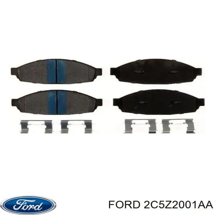 Передние тормозные колодки 2C5Z2001AA Ford