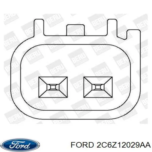 Катушка зажигания 2C6Z12029AA Ford