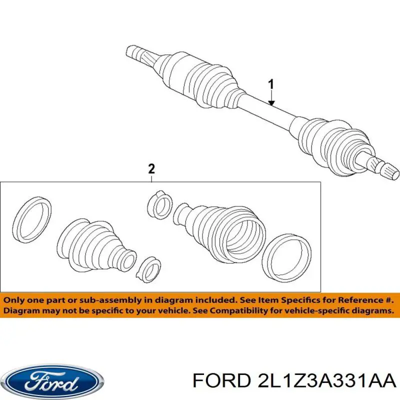 Чехол шруса Ford 2L1Z3A331AA цена, от 16.32 USD