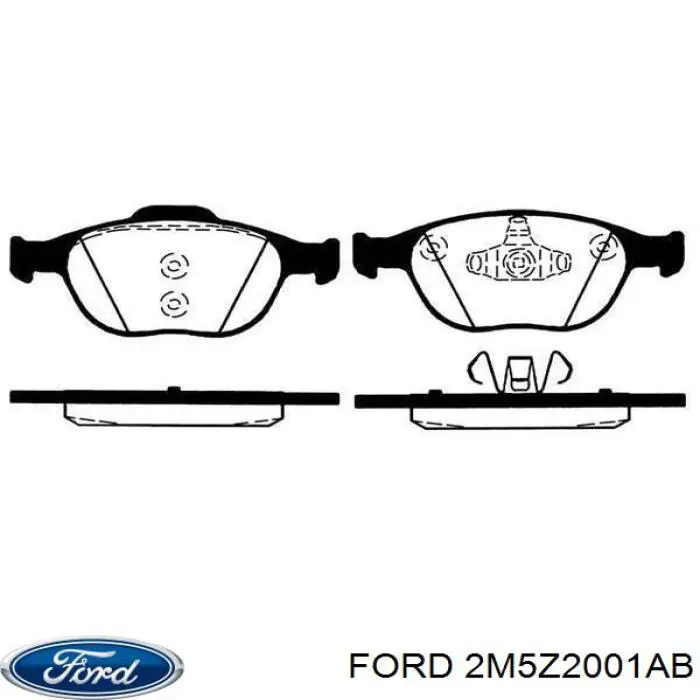 Тормозные колодки Ford 2M5Z2001AB