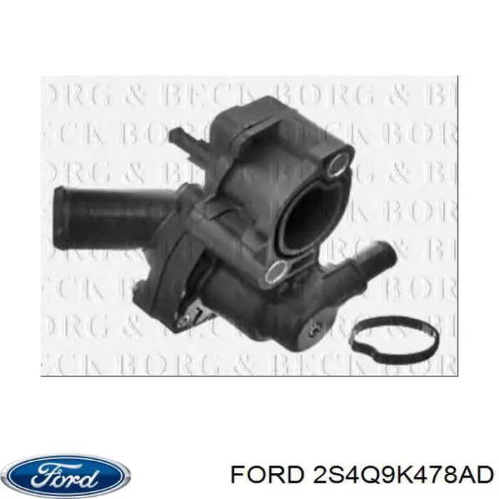 Купить 2S4Q9K478AD Ford Корпус термостата