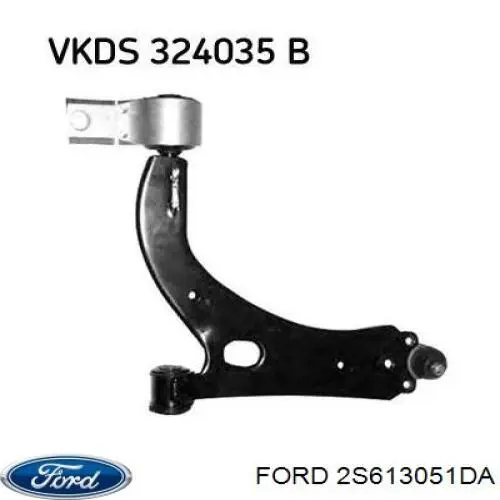 Левый рычаг передней нижней подвески Ford 2S613051DA цена, от 51.51 USD