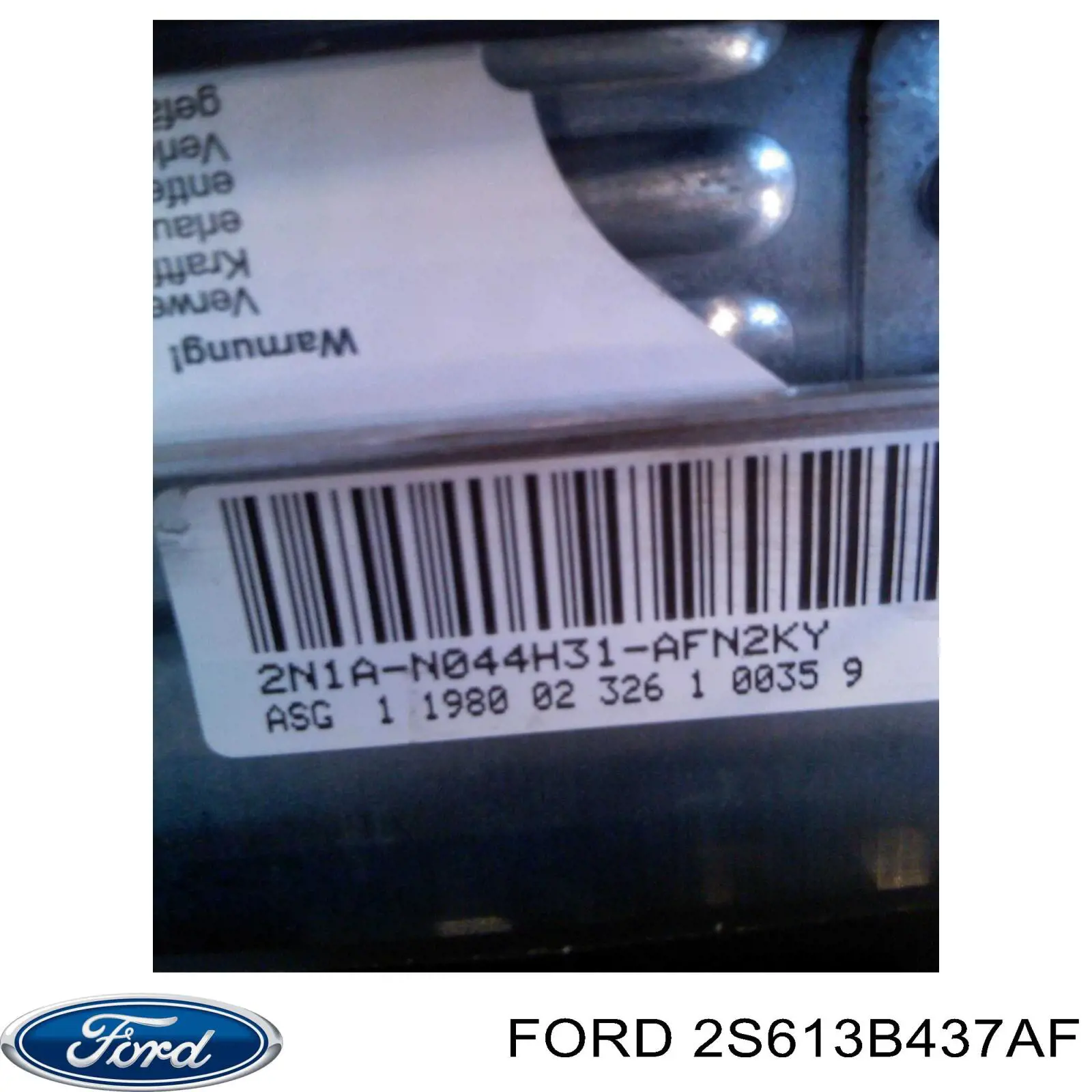 2S613B437AF Ford Полуось передняя левая