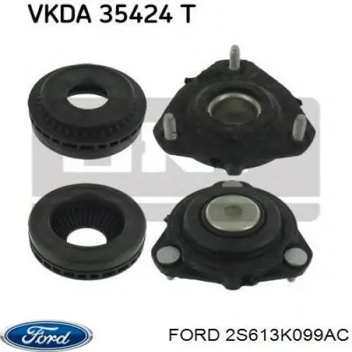 Опора стойки амортизатора переднего Ford 2S613K099AC цена, от 8.02 USD
