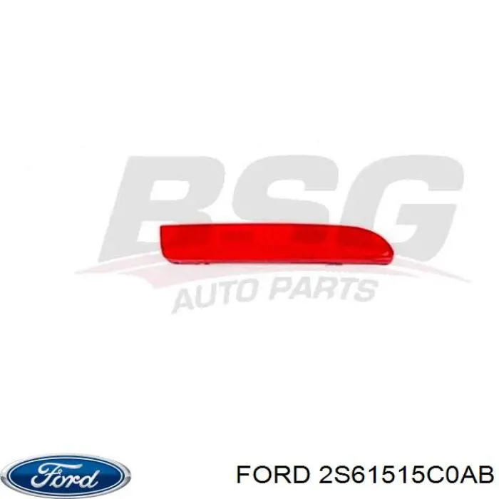 Левый отражатель заднего бампера 2S61515C0AB Ford