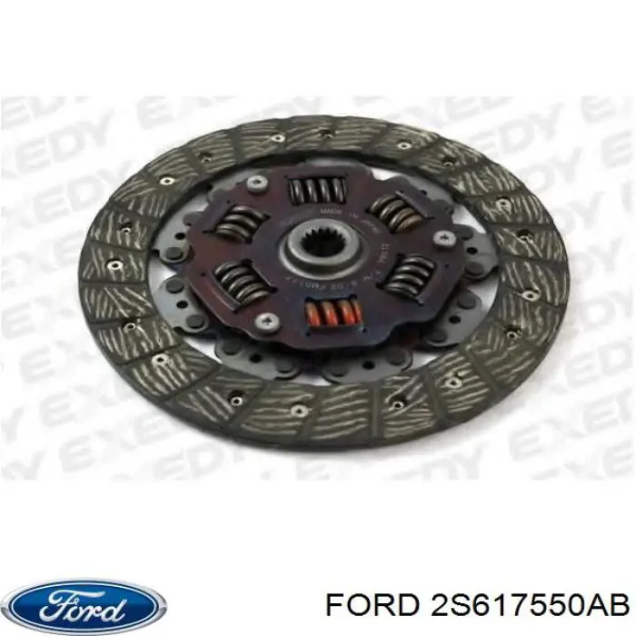 2S61 7550-AB Ford диск сцепления