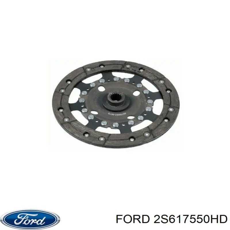 Диск сцепления 2S617550HD Ford