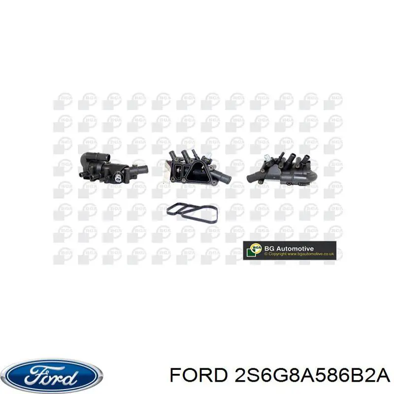 Корпус термостата 2S6G8A586B2A Ford