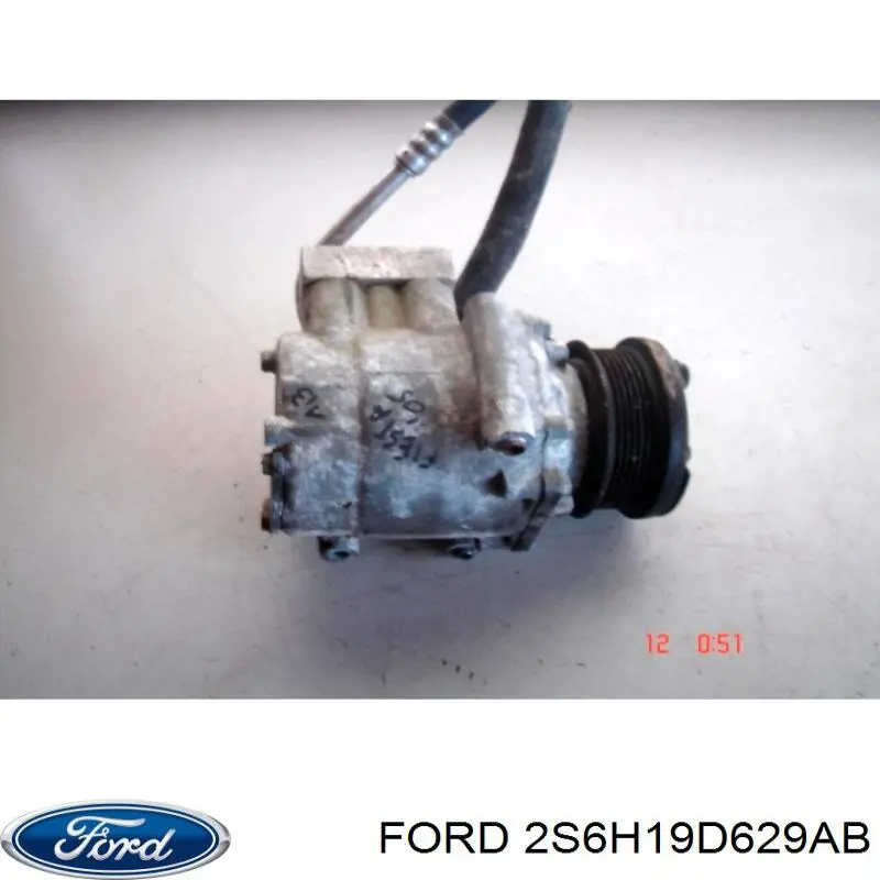 2S6H19D629AB Ford compressor de aparelho de ar condicionado