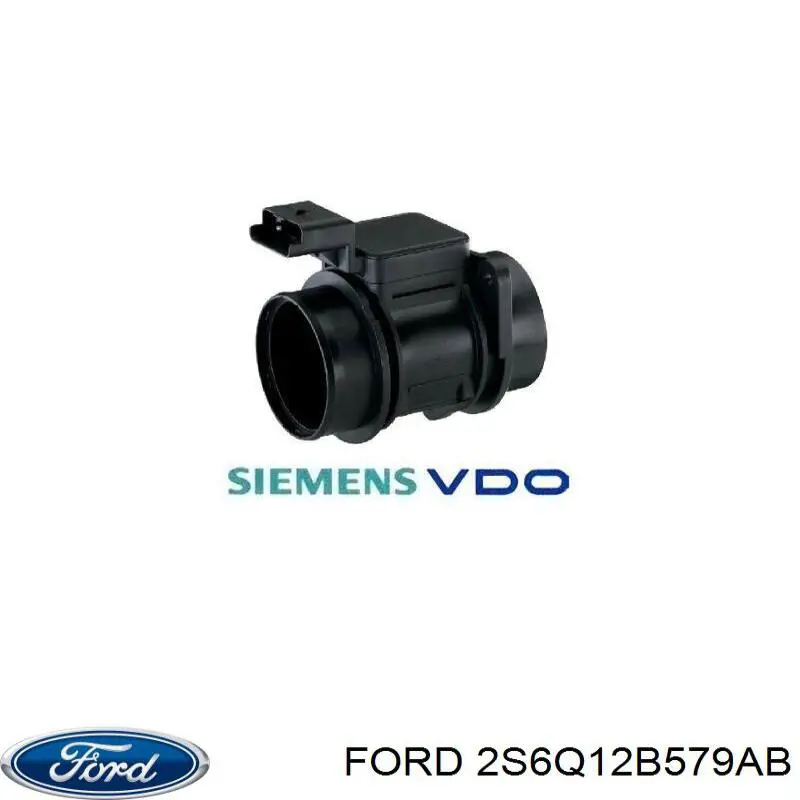 Расходомер воздуха Ford 2S6Q12B579AB