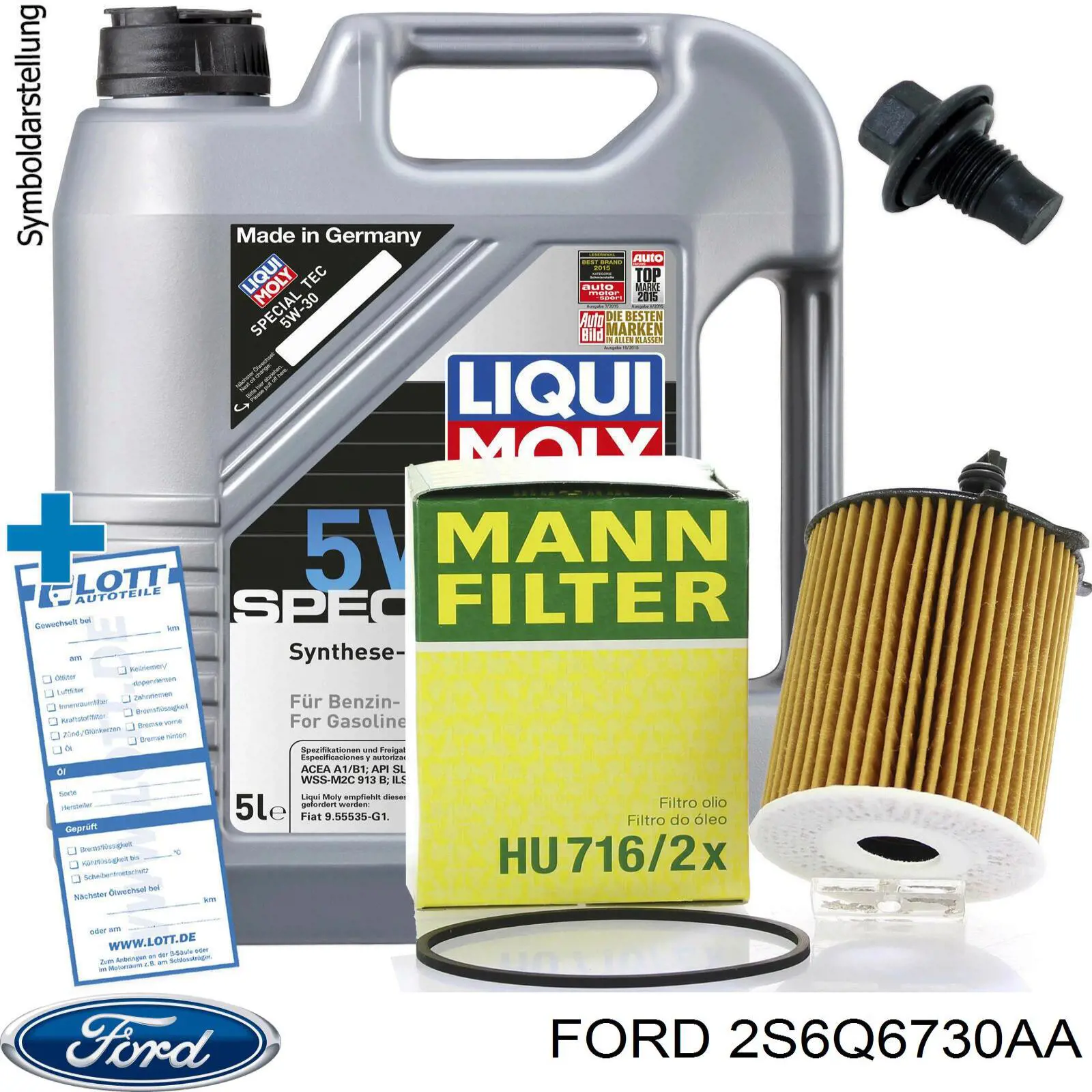 Болт поддона Ford 2S6Q6730AA