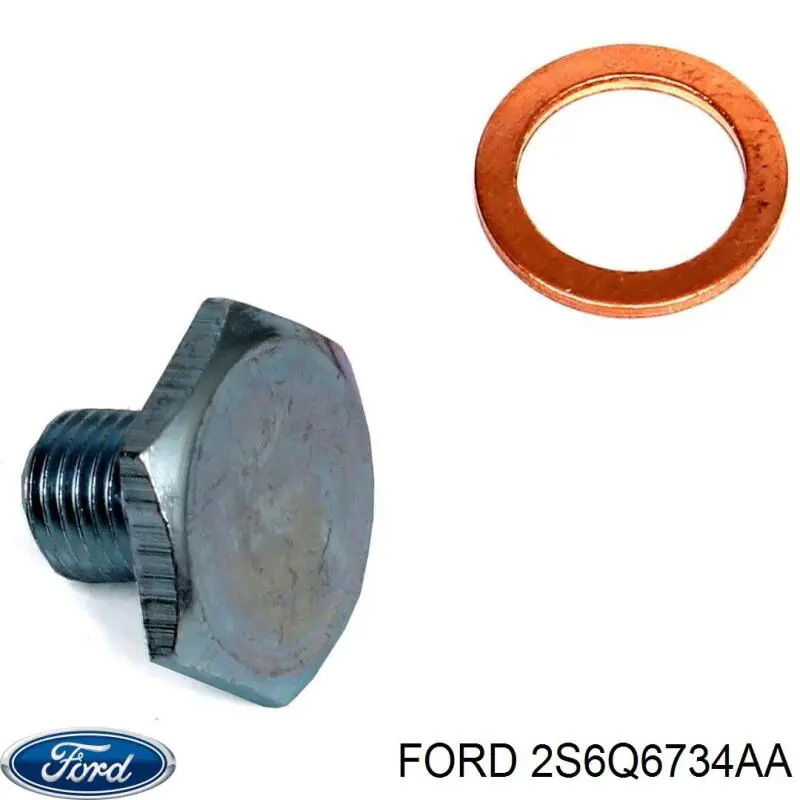 2S6Q6734AA Ford Прокладка сливной пробки поддона двигателя
