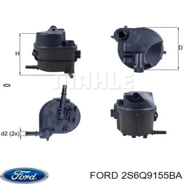 Фильтр тонкой очистки топлива Ford 2S6Q9155BA цена, от 17.50 USD
