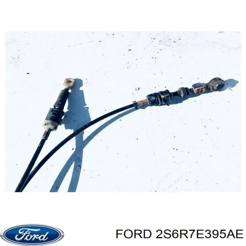 2S6R7E395AE Ford трос переключения передач сдвоенный