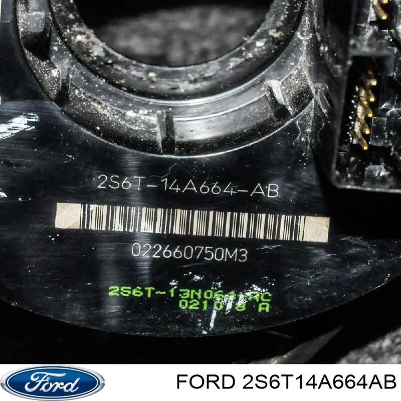 2S6T14A664AB Ford anel airbag de contato, cabo plano do volante