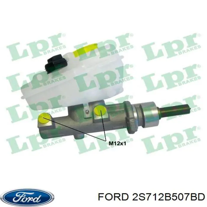 Цилиндр главный тормоза (гидротормозов) Ford 2S712B507BD цена, от 86.08 USD
