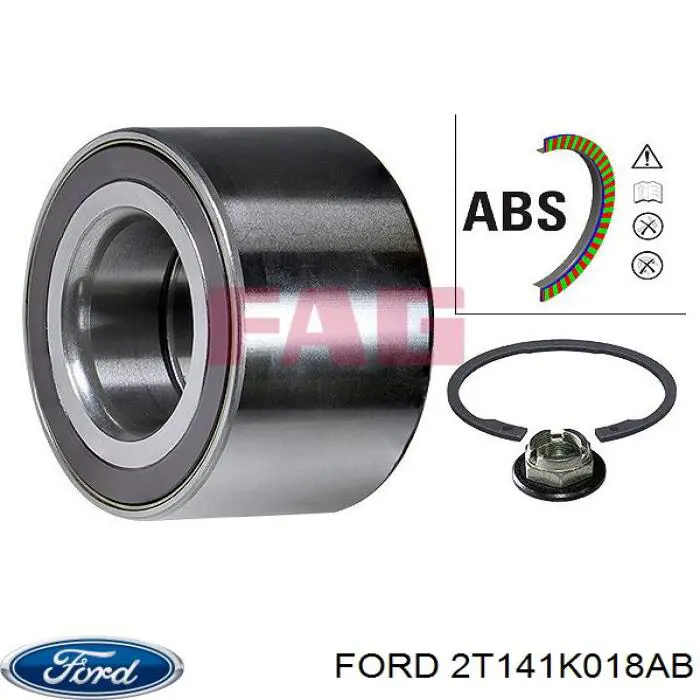 Подшипник ступицы 2T141K018AB Ford